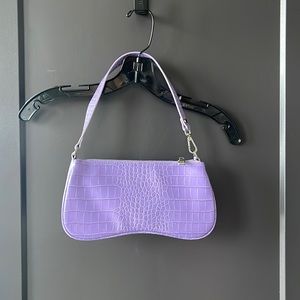 Trendy purple shoulder bag